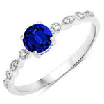 Victorian Round Diamond Halo Ring