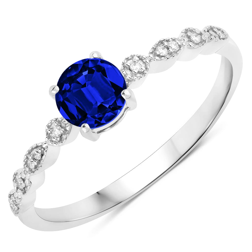 Victorian Round Diamond Halo Ring