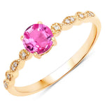 Victorian Round Diamond Halo Ring