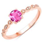 Victorian Round Diamond Halo Ring