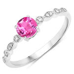 Victorian Round Diamond Halo Ring