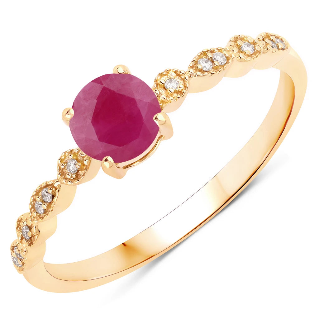 Victorian Round Diamond Halo Ring
