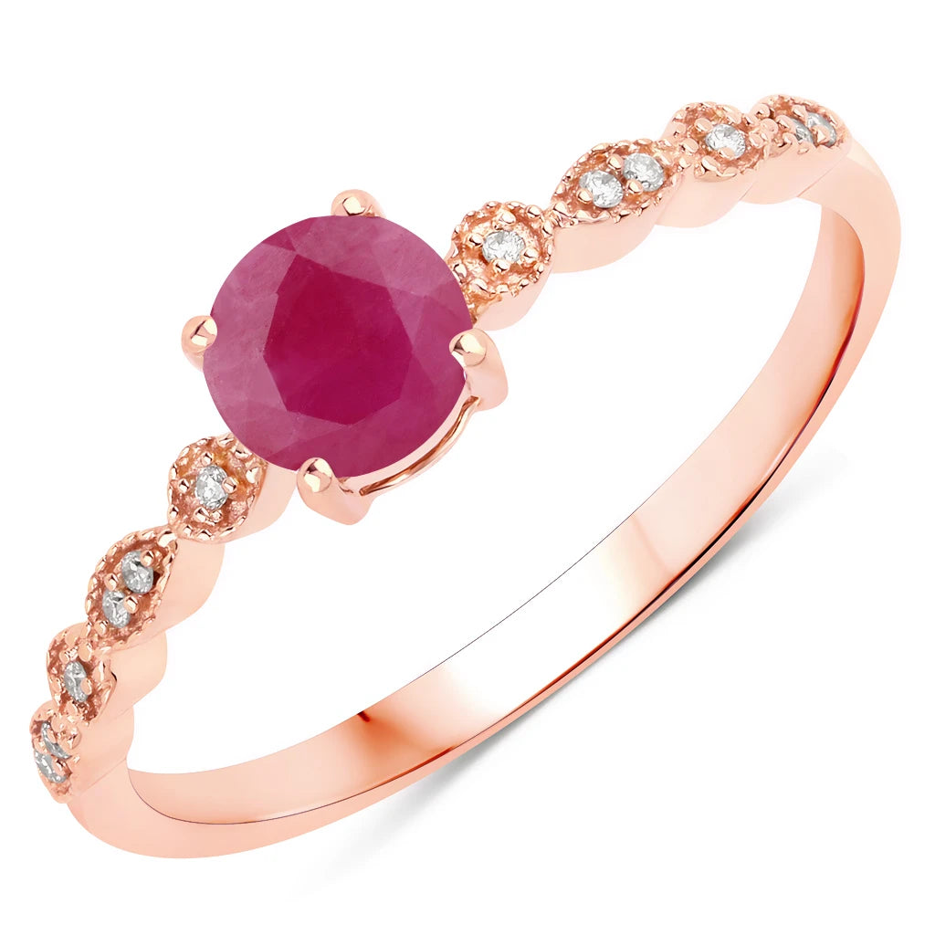 Victorian Round Diamond Halo Ring