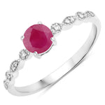 Victorian Round Diamond Halo Ring