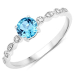 Victorian Round Diamond Halo Ring