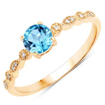 Victorian Round Diamond Halo Ring