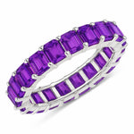 Emerald Cut Eternity Band Ring