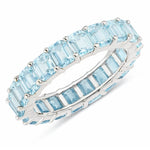 Emerald Cut Eternity Band Ring