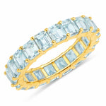 Emerald Cut Eternity Band Ring