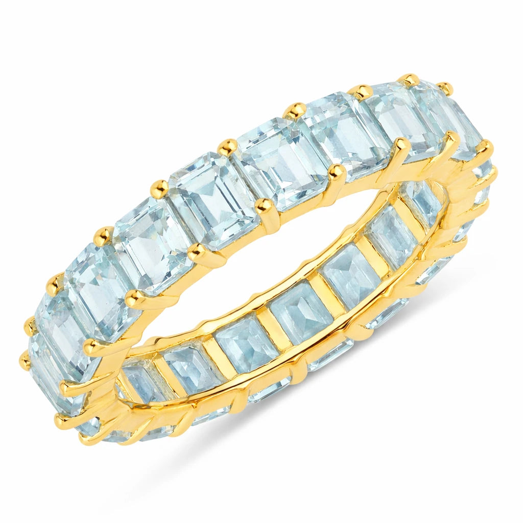 Emerald Cut Eternity Band Ring