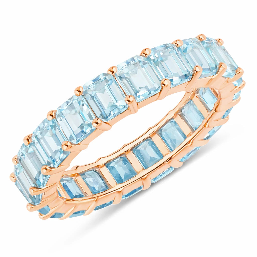 Emerald Cut Eternity Band Ring