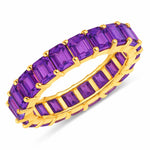 Emerald Cut Eternity Band Ring