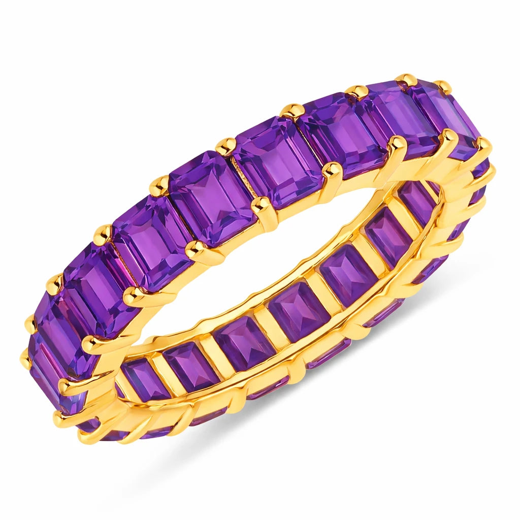 Emerald Cut Eternity Band Ring