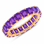 Emerald Cut Eternity Band Ring