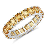 Emerald Cut Eternity Band Ring