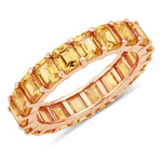 Emerald Cut Eternity Band Ring