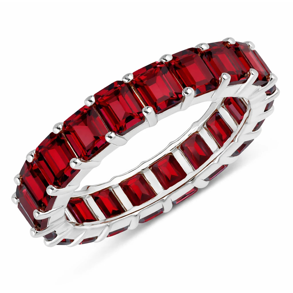 Emerald Cut Eternity Band Ring