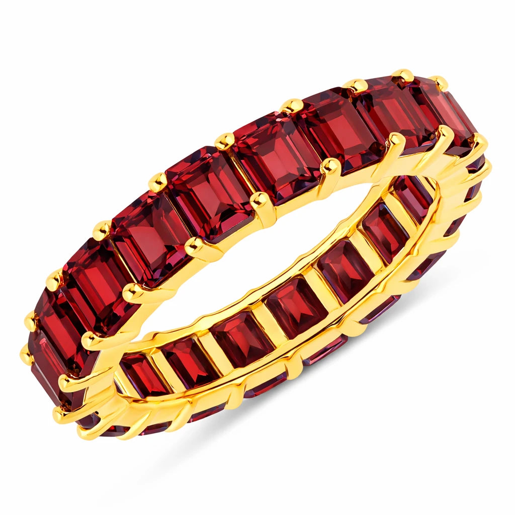 Emerald Cut Eternity Band Ring