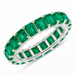 Emerald Cut Eternity Band Ring