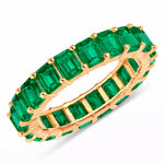 Emerald Cut Eternity Band Ring
