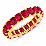 Emerald Cut Eternity Band Ring