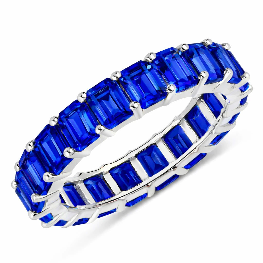 Emerald Cut Eternity Band Ring