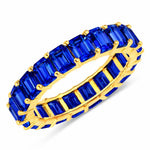 Emerald Cut Eternity Band Ring