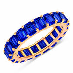 Emerald Cut Eternity Band Ring