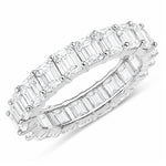 Emerald Cut Eternity Band Ring