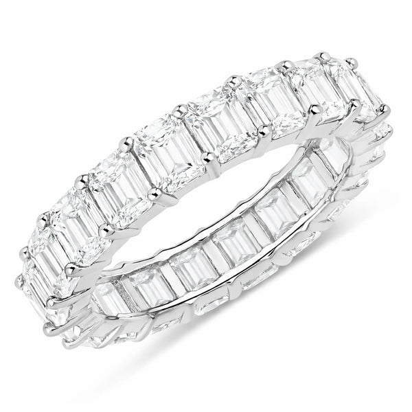 Emerald Cut Eternity Band Ring