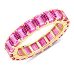 Emerald Cut Eternity Band Ring