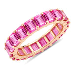Emerald Cut Eternity Band Ring