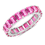 Emerald Cut Eternity Band Ring