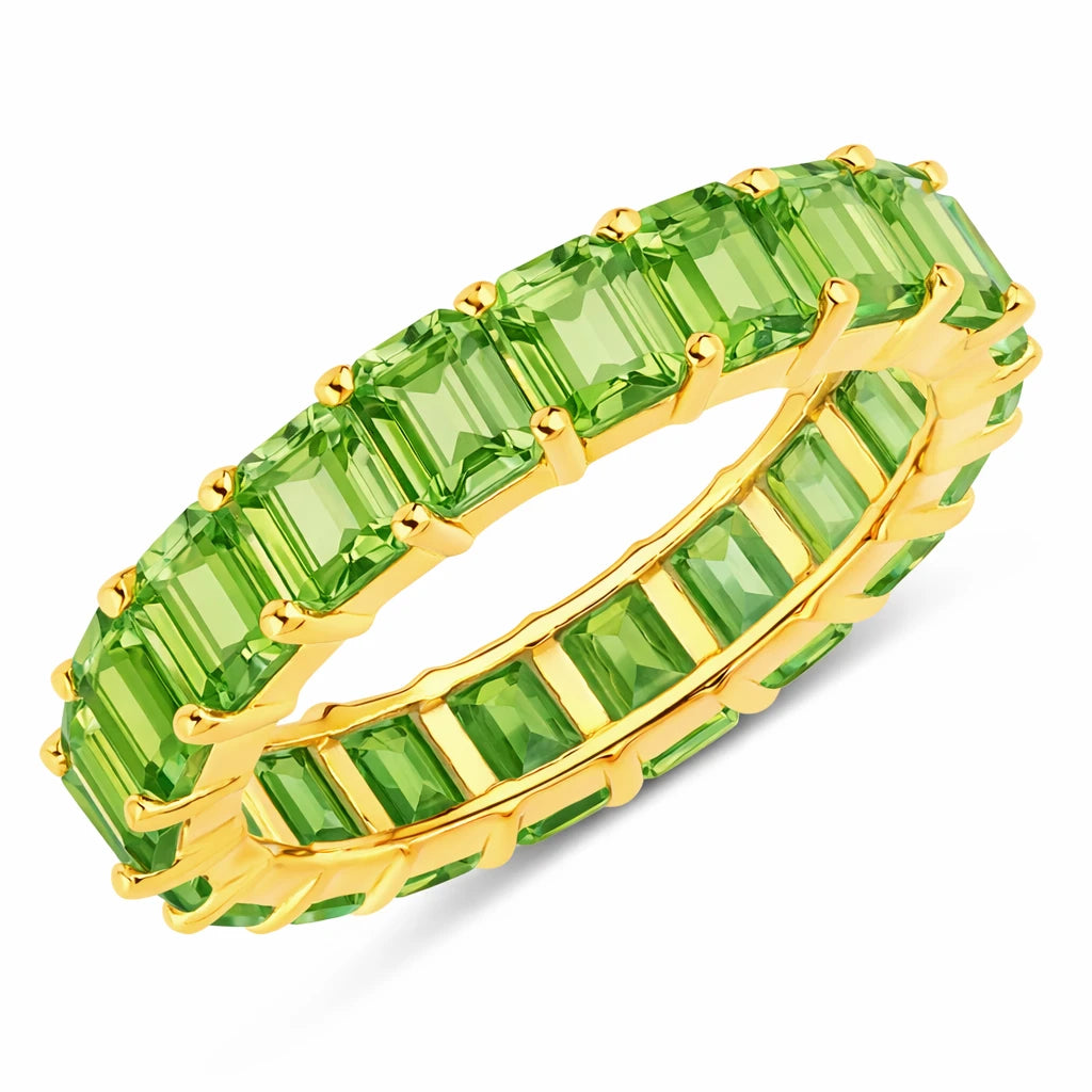 Emerald Cut Eternity Band Ring