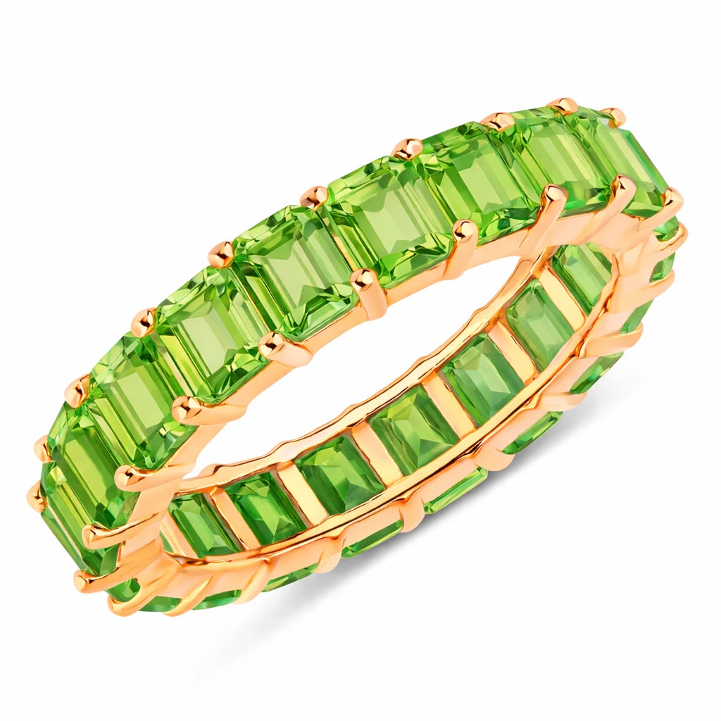 Emerald Cut Eternity Band Ring