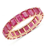 Emerald Cut Eternity Band Ring