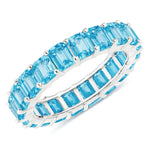 Emerald Cut Eternity Band Ring