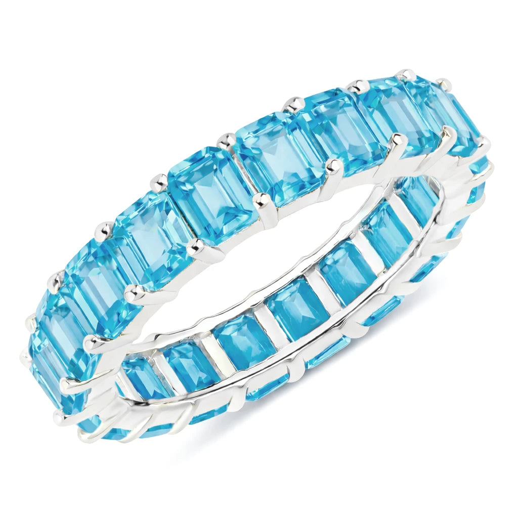 Emerald Cut Eternity Band Ring