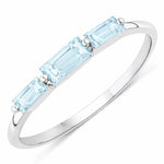 Baguette Cut Trinity Solitaire Ring