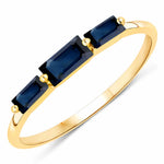 Baguette Cut Trinity Solitaire Ring