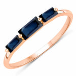 Baguette Cut Trinity Solitaire Ring