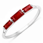 Baguette Cut Trinity Solitaire Ring