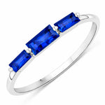 Baguette Cut Trinity Solitaire Ring