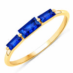 Baguette Cut Trinity Solitaire Ring