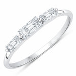 Baguette Cut Trinity Solitaire Ring