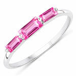 Baguette Cut Trinity Solitaire Ring