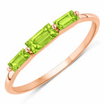 Baguette Cut Trinity Solitaire Ring