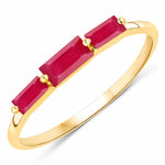 Baguette Cut Trinity Solitaire Ring