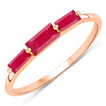 Baguette Cut Trinity Solitaire Ring
