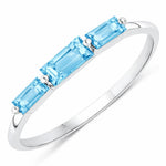 Baguette Cut Trinity Solitaire Ring